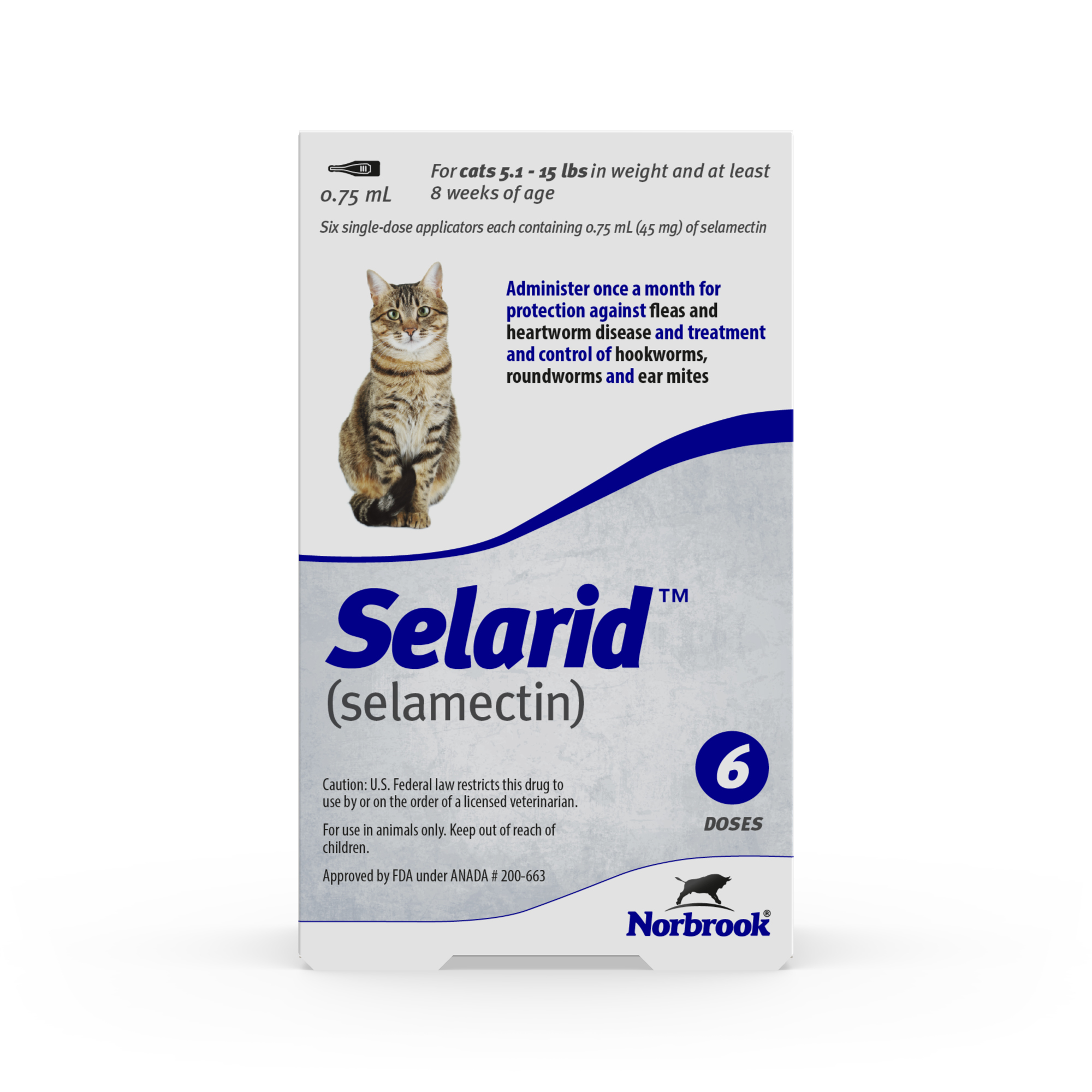 SELARID SML/MED CAT 5-15lbs 6PK [BLUE]generic Revolution